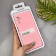 قاب گوشی Galaxy M52 سامسونگ سیلیکونی اورجینال پاک کنی سورا SORA درجه یک زیربسته صورتی کد 165421