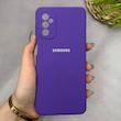 قاب گوشی Galaxy M52 سامسونگ سیلیکونی اورجینال پاک کنی سورا SORA درجه یک زیربسته بنفش کد 165423