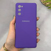 قاب گوشی Galaxy S20 FE سامسونگ سیلیکونی اورجینال پاک کنی سورا SORA درجه یک زیربسته بنفش کد 165426