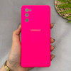 قاب گوشی Galaxy S20 FE سامسونگ سیلیکونی اورجینال پاک کنی سورا SORA درجه یک زیربسته سرخابی کد 165429