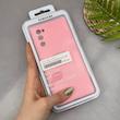 قاب گوشی Galaxy S20 FE سامسونگ سیلیکونی اورجینال پاک کنی سورا SORA درجه یک زیربسته صورتی کد 165430