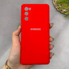 قاب گوشی Galaxy S20 FE سامسونگ سیلیکونی اورجینال پاک کنی سورا SORA درجه یک زیربسته قرمز کد 165431