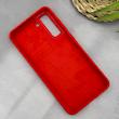 قاب گوشی Galaxy S21 FE سامسونگ سیلیکونی اورجینال پاک کنی سورا SORA درجه یک زیربسته قرمز کد 165435