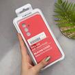 قاب گوشی Galaxy S23 FE سامسونگ سیلیکونی اورجینال پاک کنی سورا SORA درجه یک زیربسته قرمز کد 165436