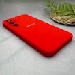قاب گوشی Galaxy S23 FE سامسونگ سیلیکونی اورجینال پاک کنی سورا SORA درجه یک زیربسته قرمز کد 165436