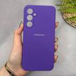 قاب گوشی Galaxy S23 FE سامسونگ سیلیکونی اورجینال پاک کنی سورا SORA درجه یک زیربسته بنفش کد 165439