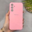 قاب گوشی Galaxy S23 FE سامسونگ سیلیکونی اورجینال پاک کنی سورا SORA درجه یک زیربسته صورتی کد 165443