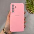 قاب گوشی Galaxy S24 FE سامسونگ سیلیکونی اورجینال پاک کنی سورا SORA درجه یک زیربسته صورتی کد 165448