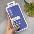 قاب گوشی Galaxy S24 FE سامسونگ سیلیکونی اورجینال پاک کنی سورا SORA درجه یک زیربسته آبی کاربنی کد 165452