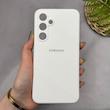 قاب گوشی Galaxy S24 FE سامسونگ سیلیکونی اورجینال پاک کنی سورا SORA درجه یک زیربسته سفید کد 165457
