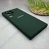 قاب گوشی Galaxy S24 Ultra سامسونگ سیلیکونی اورجینال پاک کنی سورا SORA درجه یک زیربسته سبز تیره کد 165464