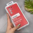 قاب گوشی Galaxy S23 Ultra سامسونگ سیلیکونی اورجینال پاک کنی سورا SORA درجه یک زیربسته قرمز کد 165470