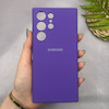 قاب گوشی Galaxy S23 Ultra سامسونگ سیلیکونی اورجینال پاک کنی سورا SORA درجه یک زیربسته بنفش کد 165472