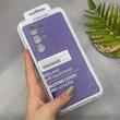 قاب گوشی Galaxy S23 Ultra سامسونگ سیلیکونی اورجینال پاک کنی سورا SORA درجه یک زیربسته بنفش کد 165472