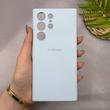 قاب گوشی Galaxy S23 Ultra سامسونگ سیلیکونی اورجینال پاک کنی سورا SORA درجه یک زیربسته آبی روشن کد 165476