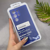 قاب گوشی Galaxy S23 Ultra سامسونگ سیلیکونی اورجینال پاک کنی سورا SORA درجه یک زیربسته آبی کاربنی کد 165477
