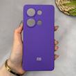 قاب گوشی Redmi Note 13 Pro 4G - Poco M6 Pro 4G شیائومی سیلیکونی اورجینال پاک کنی سورا SORA درجه یک زیربسته بنفش کد 165488