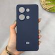 قاب گوشی Redmi Note 13 Pro 4G - Poco M6 Pro 4G شیائومی سیلیکونی اورجینال پاک کنی سورا SORA درجه یک زیربسته سرمه ای کد 165495