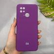 قاب گوشی Redmi 10C - Redmi 10 Power - Poco C40 شیائومی سیلیکونی اورجینال پاک کنی سورا SORA درجه یک زیربسته بنفش کد 165527