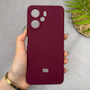 قاب گوشی Redmi 13C - Poco C65 شیائومی سیلیکونی اورجینال پاک کنی سورا SORA درجه یک زیربسته زرشکی کد 165549