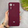 قاب گوشی Redmi 13C - Poco C65 شیائومی سیلیکونی اورجینال پاک کنی سورا SORA درجه یک زیربسته زرشکی کد 165550