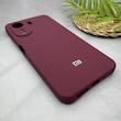 قاب گوشی Redmi 13C - Poco C65 شیائومی سیلیکونی اورجینال پاک کنی سورا SORA درجه یک زیربسته زرشکی کد 165550
