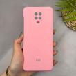 قاب گوشی Redmi Note 9S - Redmi Note 9 Pro شیائومی سیلیکونی اورجینال پاک کنی سورا SORA درجه یک زیربسته صورتی کد 165590