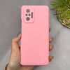 قاب گوشی Redmi Note 10 Pro 4G - Redmi Note 10 Pro Max شیائومی سیلیکونی اورجینال پاک کنی سورا SORA درجه یک زیربسته صورتی کد 165609