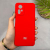 قاب گوشی Redmi Note 12S شیائومی سیلیکونی اورجینال پاک کنی سورا SORA درجه یک زیربسته قرمز کد 165626