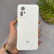 قاب گوشی Redmi Note 12S شیائومی سیلیکونی اورجینال پاک کنی سورا SORA درجه یک زیربسته سفید کد 165629