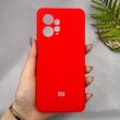 قاب گوشی Redmi Note 12 4G شیائومی سیلیکونی اورجینال پاک کنی سورا SORA درجه یک زیربسته قرمز کد 165634