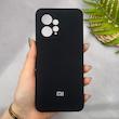 قاب گوشی Redmi Note 12 4G شیائومی سیلیکونی اورجینال پاک کنی سورا SORA درجه یک زیربسته مشکی کد 165635