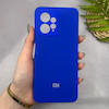 قاب گوشی Redmi Note 12 4G شیائومی سیلیکونی اورجینال پاک کنی سورا SORA درجه یک زیربسته آبی کاربنی کد 165636