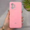 قاب گوشی Redmi Note 12 4G شیائومی سیلیکونی اورجینال پاک کنی سورا SORA درجه یک زیربسته صورتی کد 165637
