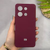 قاب گوشی Redmi Note 13 4G شیائومی سیلیکونی اورجینال پاک کنی سورا SORA درجه یک زیربسته زرشکی کد 165649