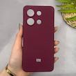 قاب گوشی Redmi Note 13 4G شیائومی سیلیکونی اورجینال پاک کنی سورا SORA درجه یک زیربسته زرشکی کد 165649
