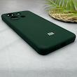 قاب گوشی Redmi Note 13 4G شیائومی سیلیکونی اورجینال پاک کنی سورا SORA درجه یک زیربسته سبز تیره کد 165650