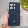 قاب گوشی Redmi Note 13 4G شیائومی سیلیکونی اورجینال پاک کنی سورا SORA درجه یک زیربسته سرمه ای کد 165653