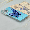 قاب گوشی Galaxy A06 سامسونگ فانتزی IMD لنز نگین دار دور مات دکمه کرومی طرح قلب و پروانه کیوت کد 165656