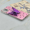 قاب گوشی Galaxy A07 سامسونگ فانتزی IMD لنز نگین دار دور مات دکمه کرومی طرح قلب و پروانه کیوت کد 165661