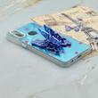 قاب گوشی Galaxy A10S سامسونگ فانتزی IMD لنز نگین دار دور مات دکمه کرومی طرح قلب و پروانه کیوت کد 165665