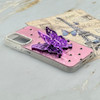قاب گوشی Galaxy A15 سامسونگ فانتزی IMD لنز نگین دار دور مات دکمه کرومی طرح قلب و پروانه کیوت کد 165672