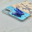 قاب گوشی Galaxy A16 سامسونگ فانتزی IMD لنز نگین دار دور مات دکمه کرومی طرح قلب و پروانه کیوت کد 165681