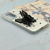 قاب گوشی Galaxy A17 سامسونگ فانتزی IMD لنز نگین دار دور مات دکمه کرومی طرح قلب و پروانه کیوت کد 165683