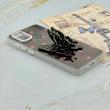 قاب گوشی Galaxy A21S سامسونگ فانتزی IMD لنز نگین دار دور مات دکمه کرومی طرح قلب و پروانه کیوت کد 165689