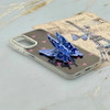 قاب گوشی Galaxy A24 سامسونگ فانتزی IMD لنز نگین دار دور مات دکمه کرومی طرح قلب و پروانه کیوت کد 165692