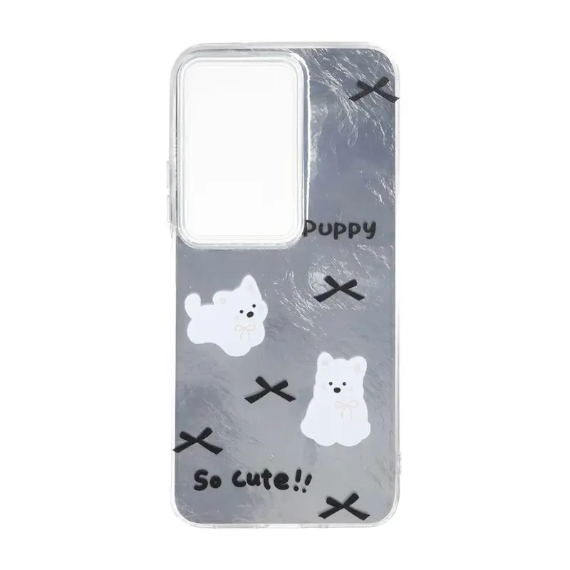 قاب گوشی Redmi 15 4G شیائومی فانتزی سخت Hard لیزری IMD طرح لاکچری PUPPY کد 180474