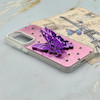 قاب گوشی Galaxy A35 سامسونگ فانتزی IMD لنز نگین دار دور مات دکمه کرومی طرح قلب و پروانه کیوت کد 165712