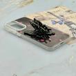 قاب گوشی Galaxy A35 سامسونگ فانتزی IMD لنز نگین دار دور مات دکمه کرومی طرح قلب و پروانه کیوت کد 165713