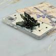 قاب گوشی Galaxy A51 سامسونگ فانتزی IMD لنز نگین دار دور مات دکمه کرومی طرح قلب و پروانه کیوت کد 165722